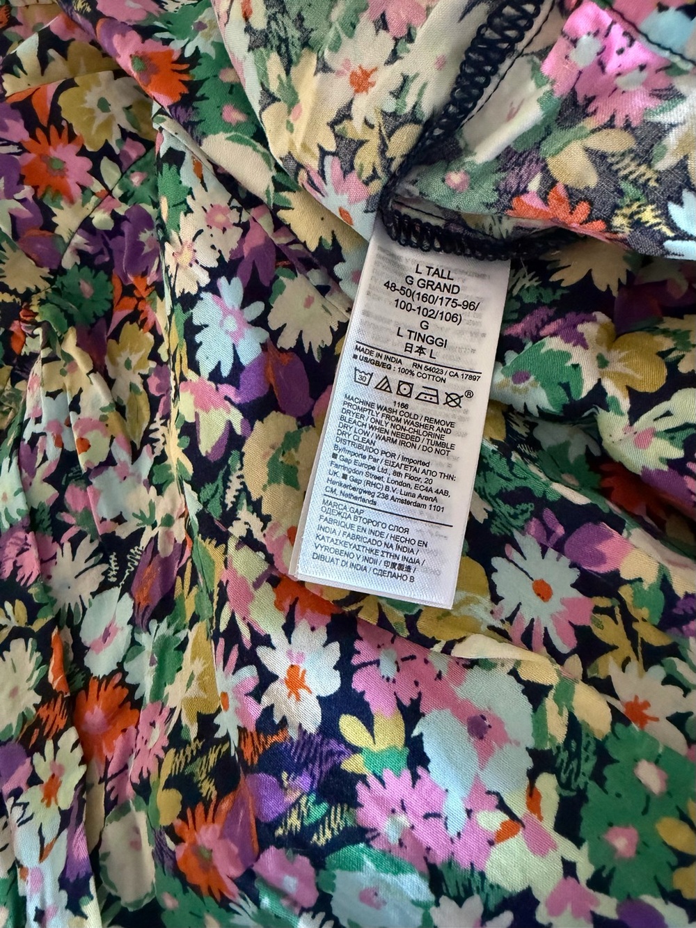 GAP Floral Ruffle Midi Dress in Multicolor - Picture 10 of 11